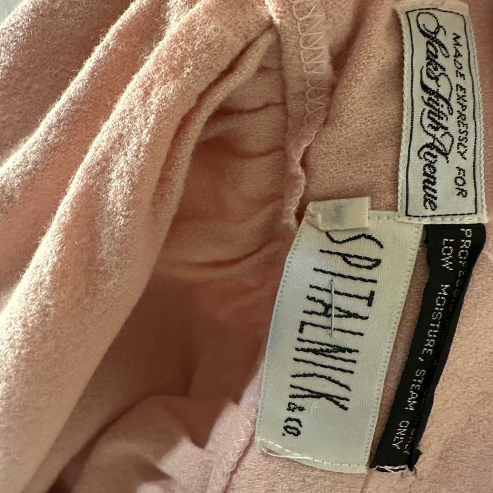 Vintage Saks Fifth Avenue Blush Pink Full Skirt - Picture 4 of 4